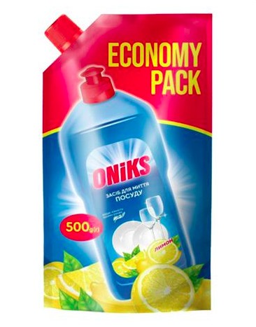 Oniks засіб д/миття посуду 1000гр лимон дой-пак